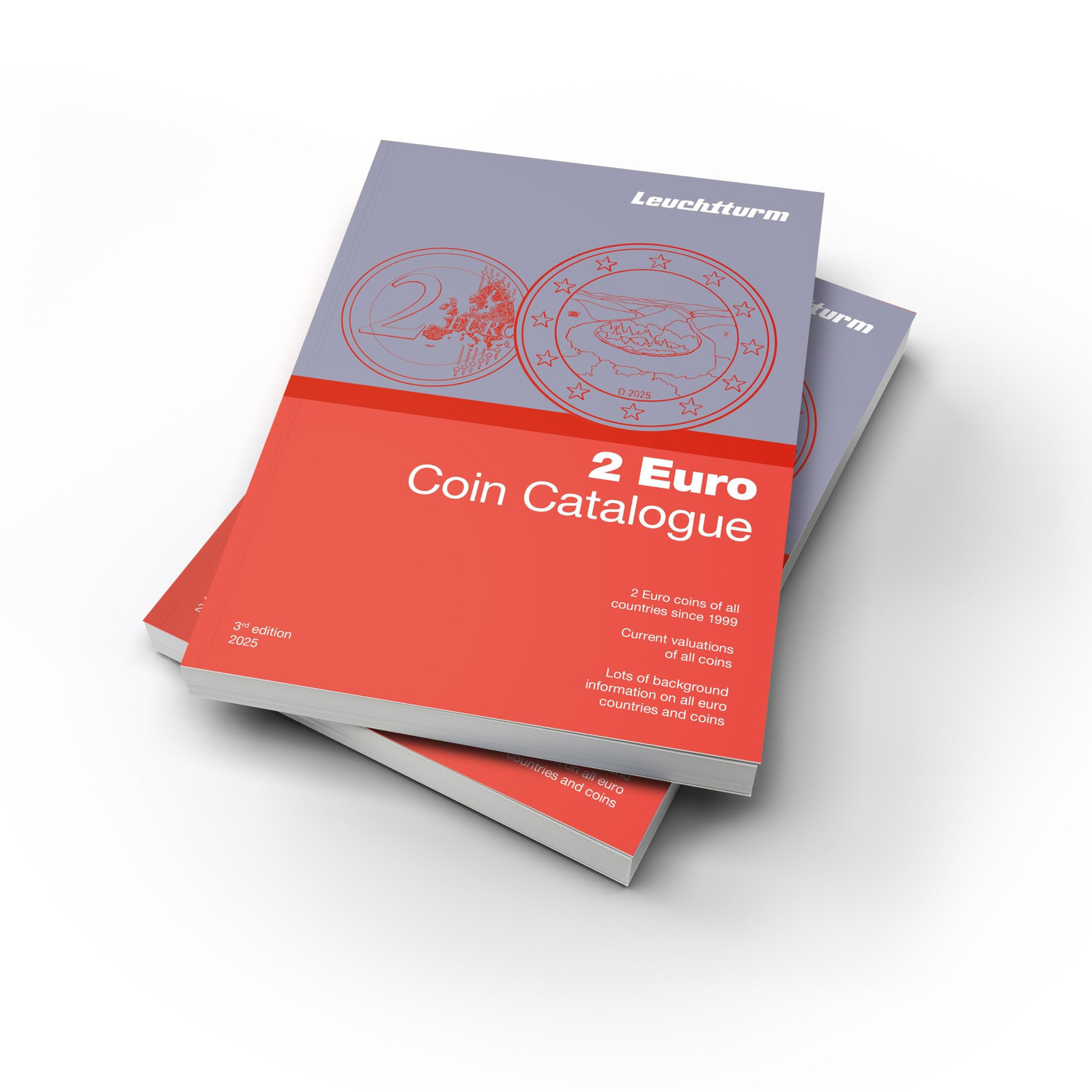 Leuchtturm Gruppe Gmbh  2-Euro-Katalog 2025 Englisch: 2 Euro Coin C (Tascabile)