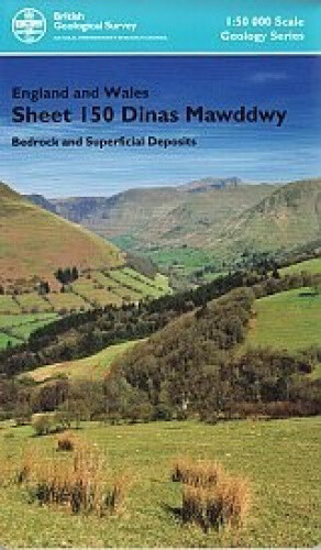 Dinas Mawddwy sheet 150 Bedrock & Superficial 1:50 000 scale geology map