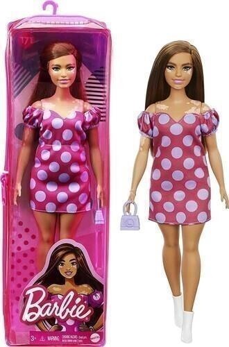 Barbie: Mattel - Fashionista Doll 16 / Bambola Castana Con Vitiligine, Vestitino