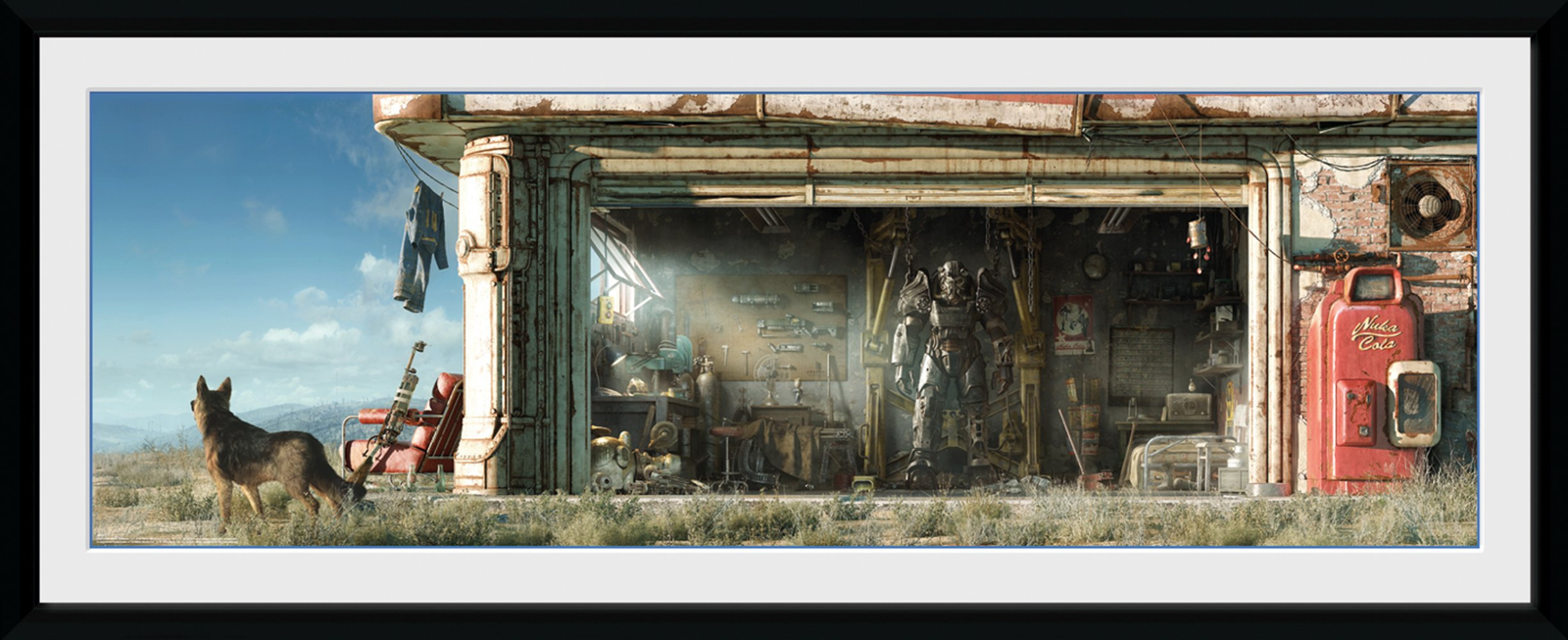 Fallout 4: Garage (Stampa In Cornice 75x30 Cm) -