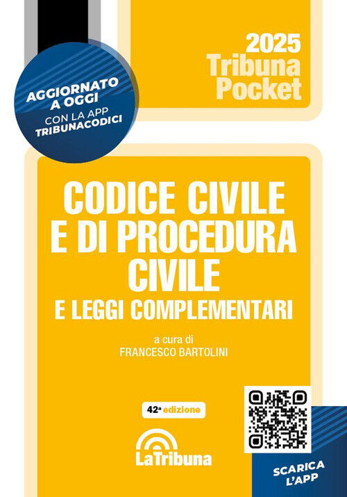 Codice Civile E Di Procedura Civile E Leggi Complementari 2025 -  - 2025