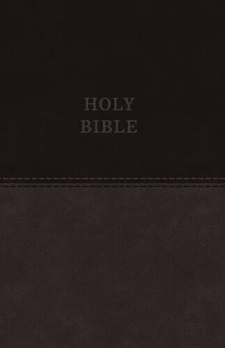 KJV Holy Bible: Value Large Print Thinline, Gray Leathers (Rilegato in ecopelle)