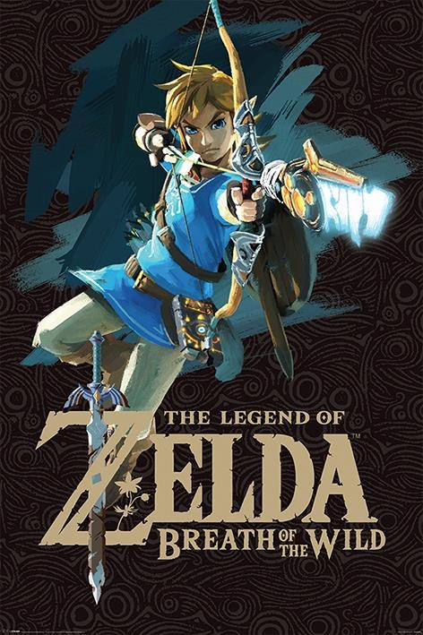 Nintendo: Pyramid - The Legend Of Zelda - Breath Of The Wild - Game Cover (Poste