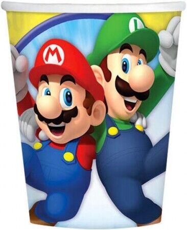 Nintendo: Amscan - Super Mario (8 Cups / 8 Bicchieri) -
