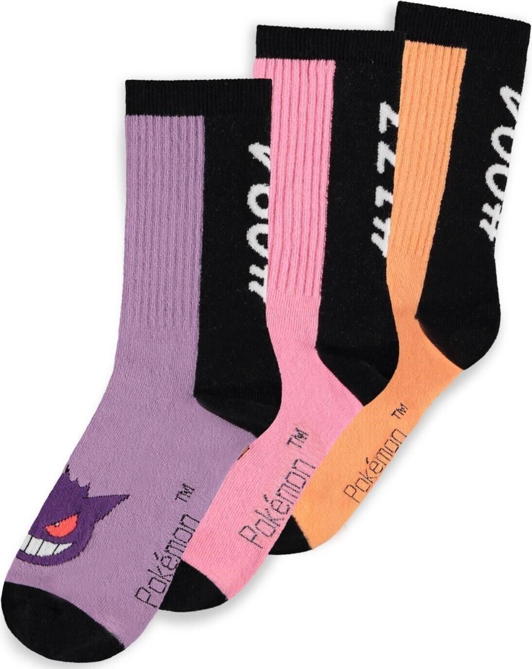 Pokemon: 3 Pack Multicolor (Sport Socks / Calzini Sportivi Unisex Tg. 35/38) -