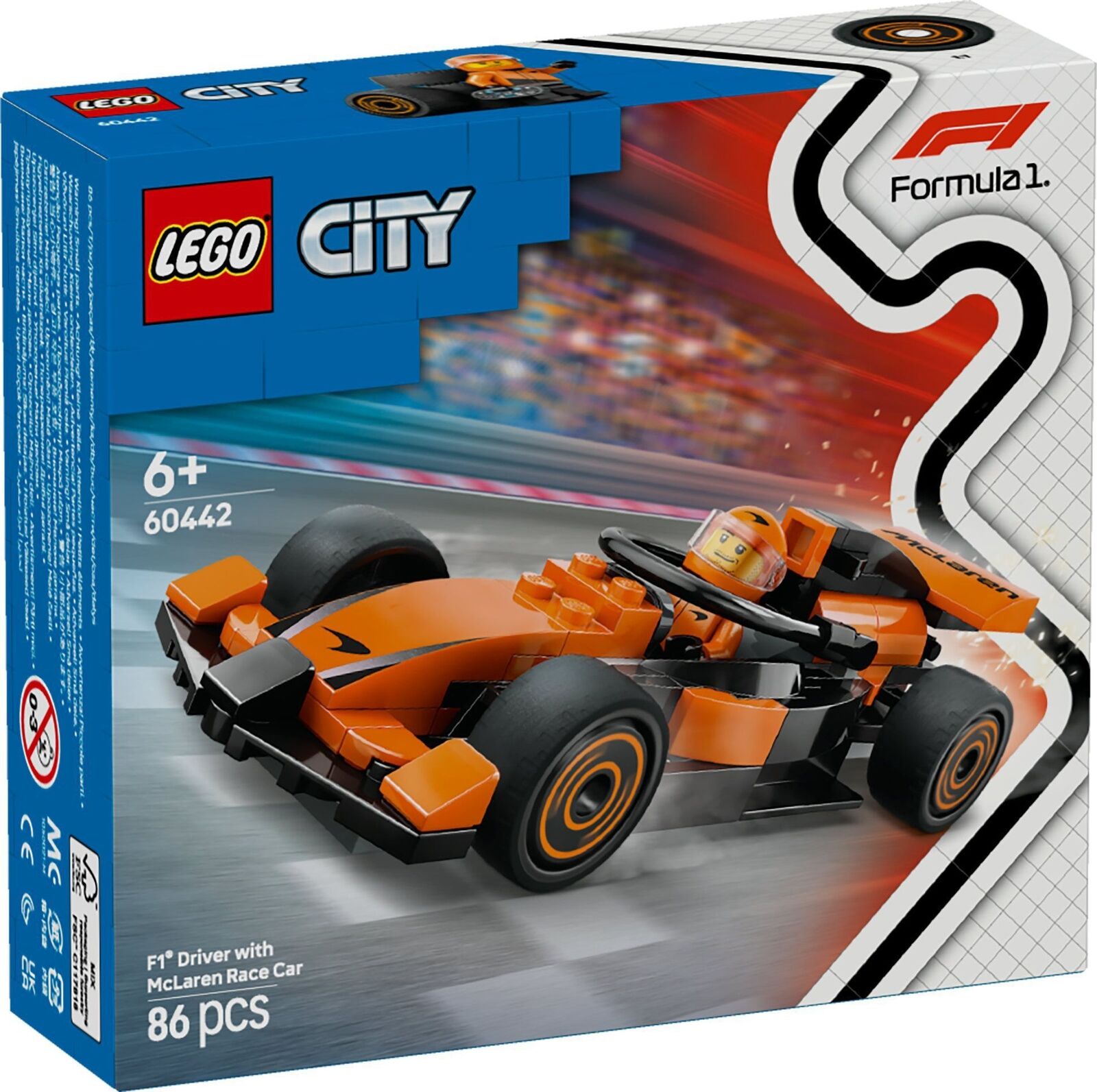 Merchandising Lego: 60442 - City Formula 1 - Pilota F1 Con Macchina McLaren