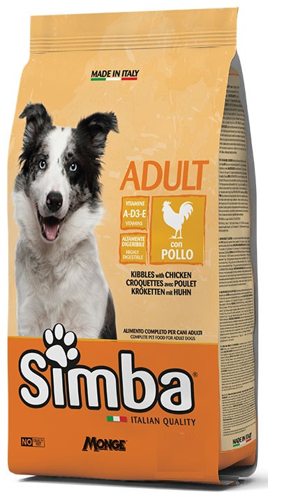 39646 SIMBA MANGIME PER CANE CROCCHETTE CON POLLO E TACCHINO KG. 20