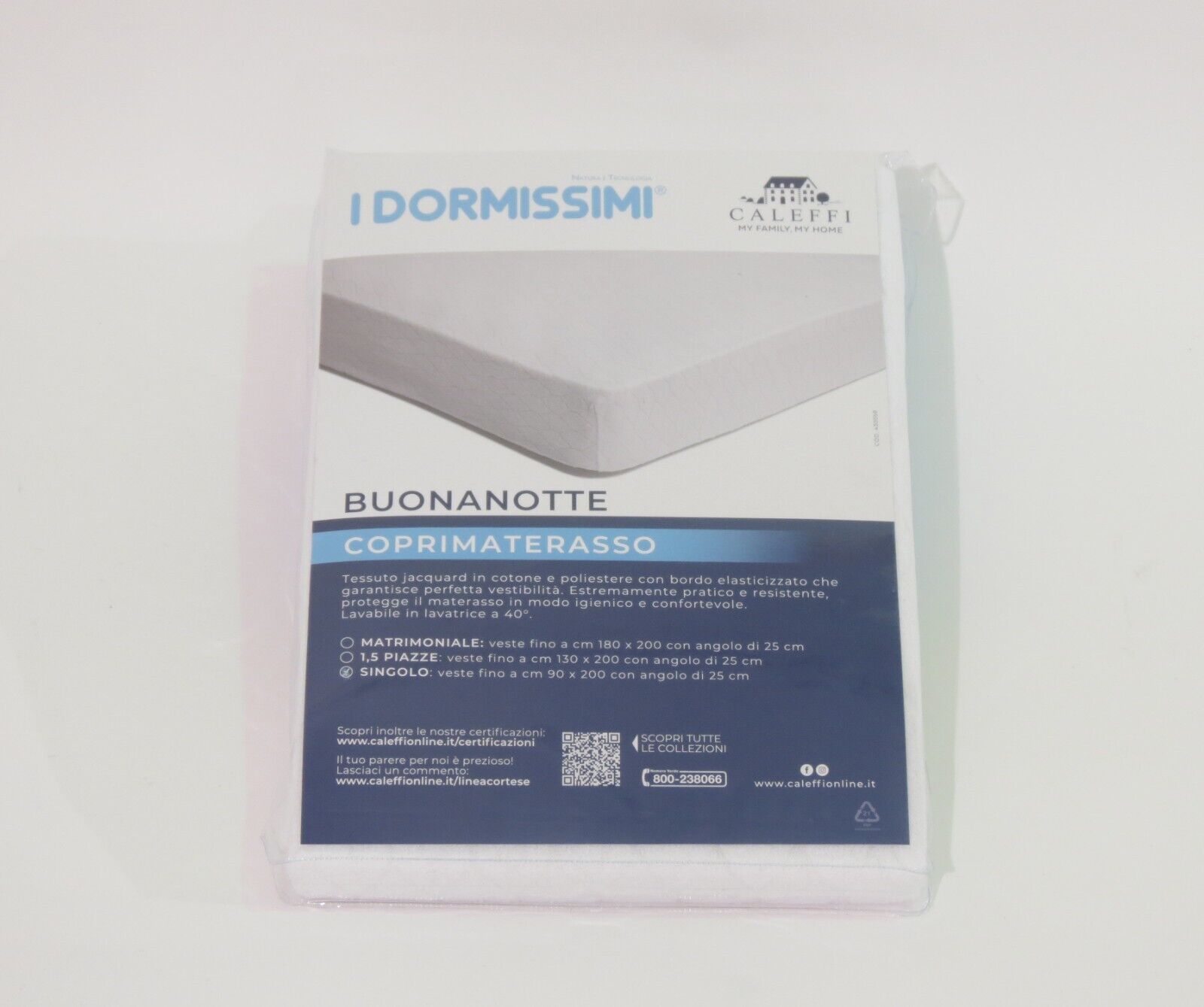 N5461 Coprimaterasso 90x200 "Buonanotte" di Caleffi