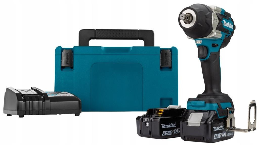 Avvitatore ad Impulsi MAKITA DTW700RTJ (2 x 5,0 Ah + DC18RC + MAKPAC 2)