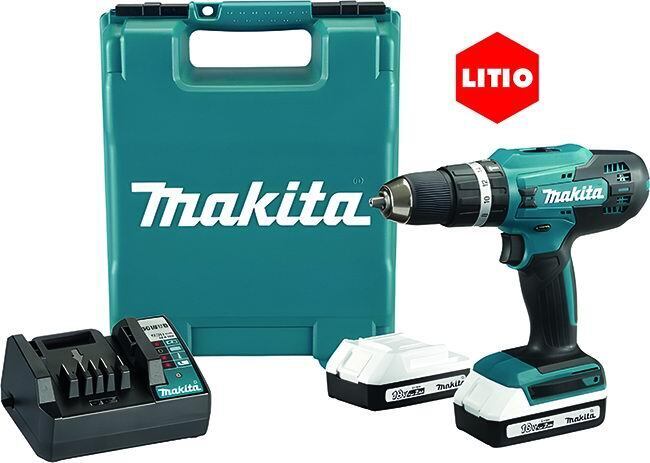 TRAPANO MAKITA BATTERIA HP488D006 18V 2AH LI-PERCUSSIONE  2 BATTERIE