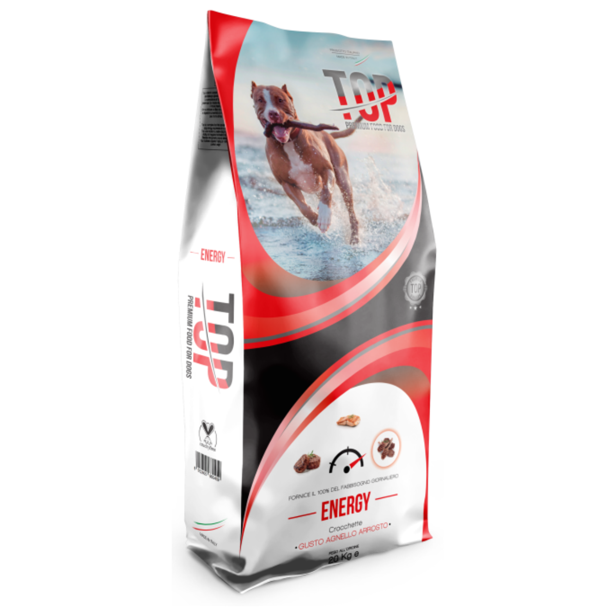 CROCCHETTE PER CANI DAGEL TOP ENERGY 20KG COMPLETO BILANCIATO TUTTE TAGLIE ADULT