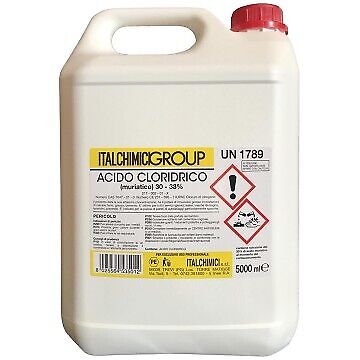 ACIDO MURIATICO PURO AL 33% LT.5 .