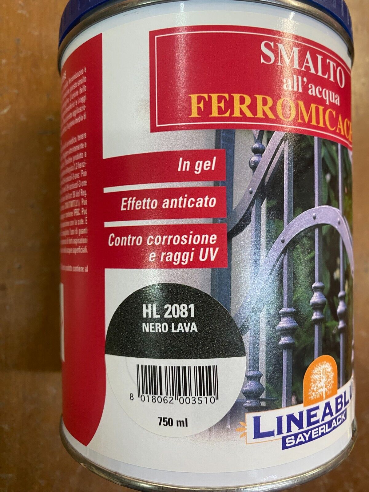 SMALTO ACQUA FERROMICACEO HL 2081 NERO LAVA SAYERLACK