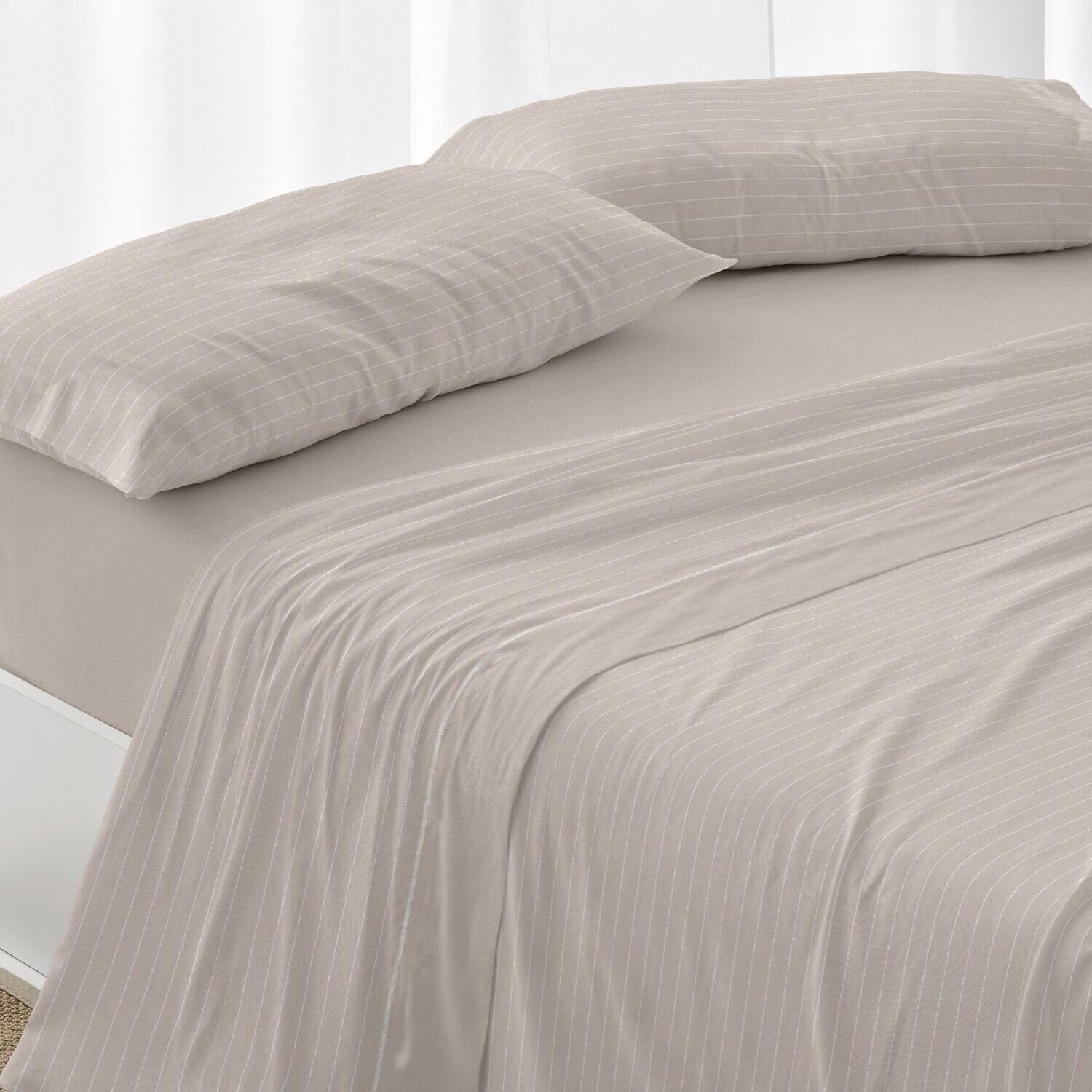 Burrito Blanco Completo Lenzuola velina, Beige, Ancho de 150 cm (a5W)