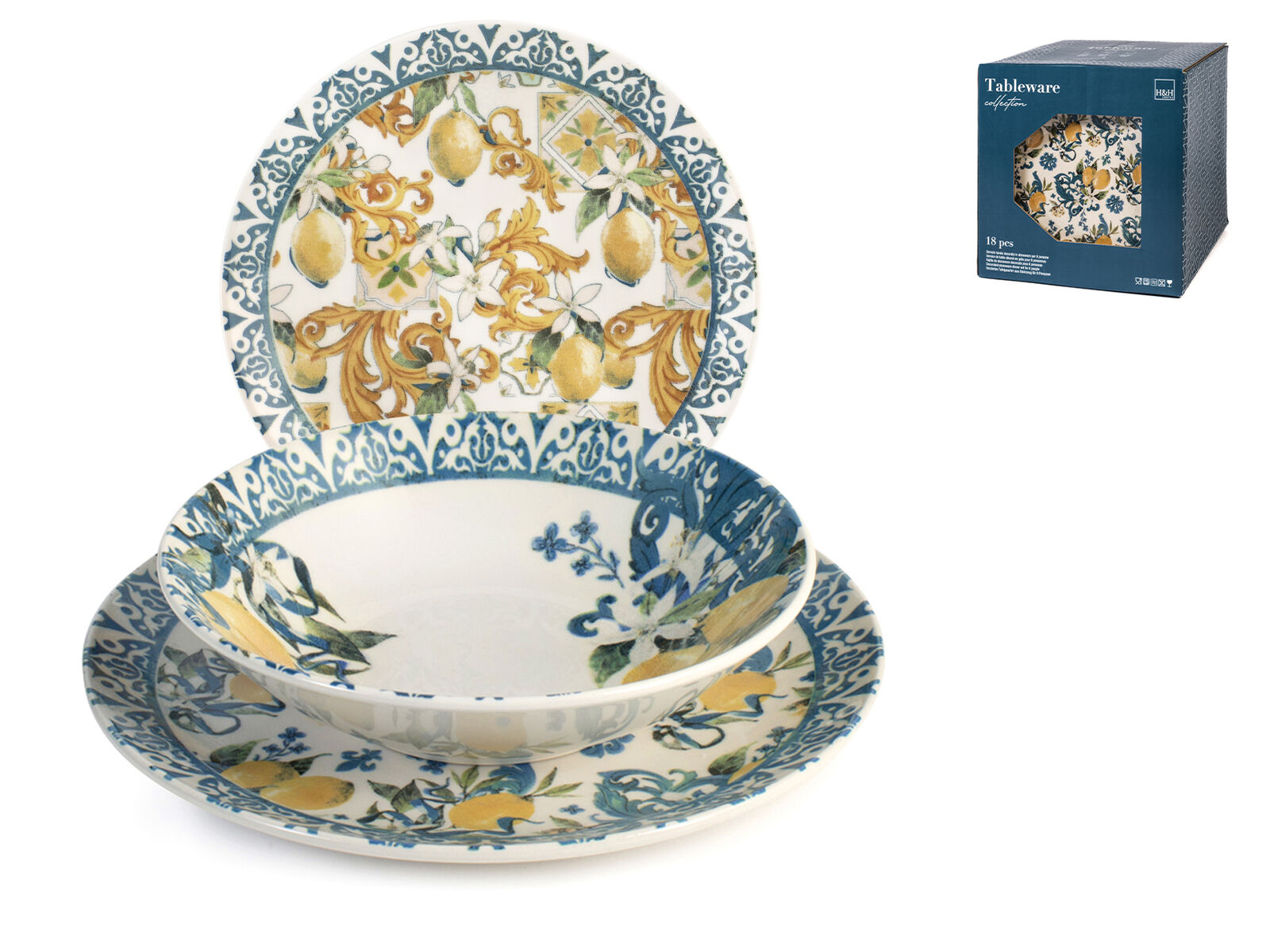 H&H servizio tavola Sicily in stoneware
