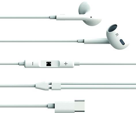 AURICOLARI SMARTPHONE KODAK CAVO USB-C 1,2 M