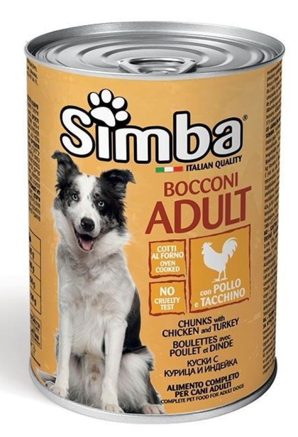 Simba Bocconi pollo e tacchino cane 415gr