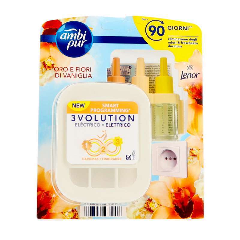 DIFFUSORE ELETTRICO AMBIPUR 3VOLUTION FIORI E VANIGLIA