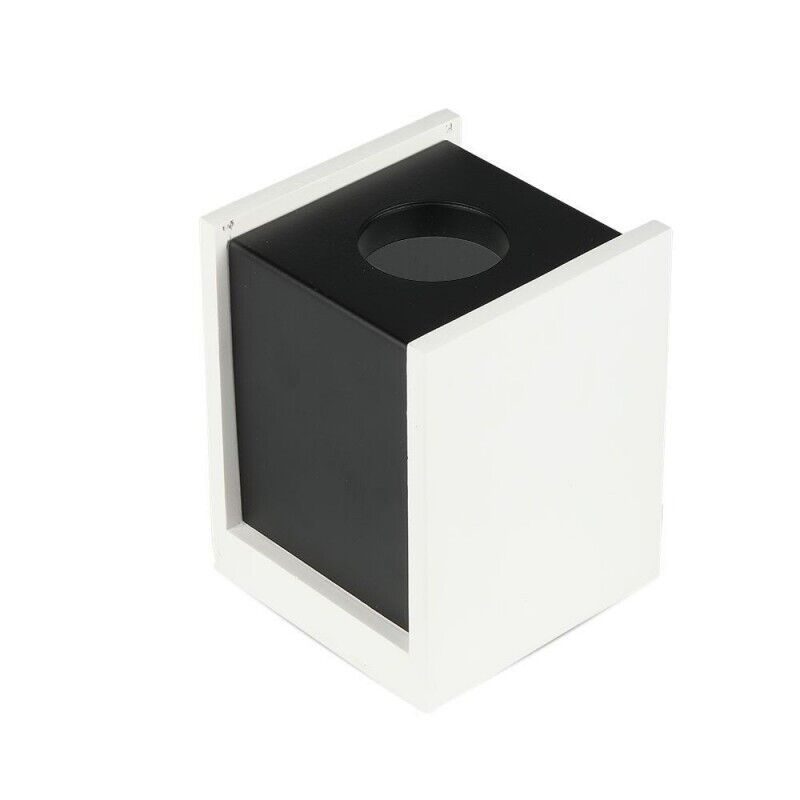 1 pz GU10 Fitting Gypsum Surface with Gun Black Bottom Square