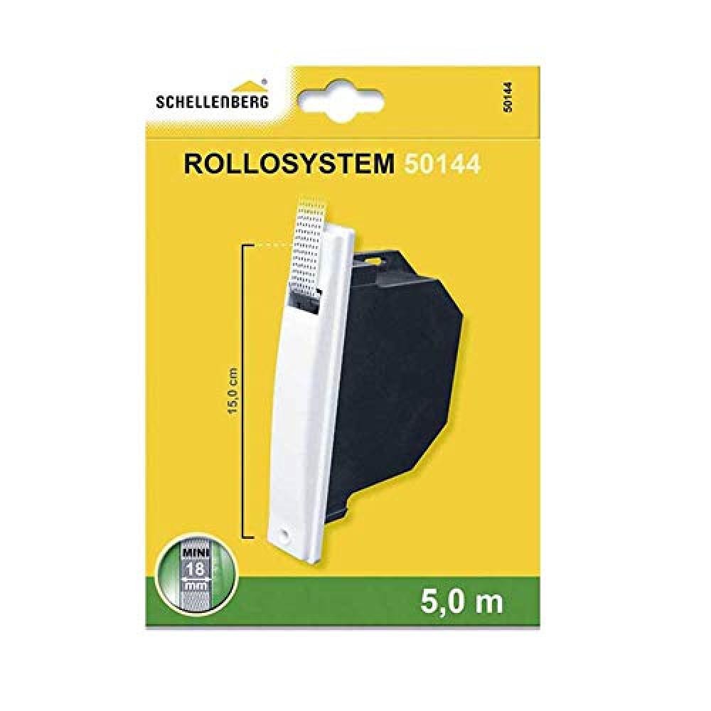 (TG. 15 cm) Schellenberg 50144 Set Avvolgitore da Incasso Mini con placca avvolg