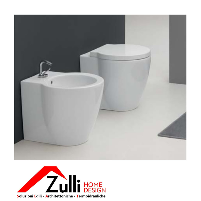 BIDET A TERRA FILO PARETE CERAMICA CIELO EASY EVO  EASBIE