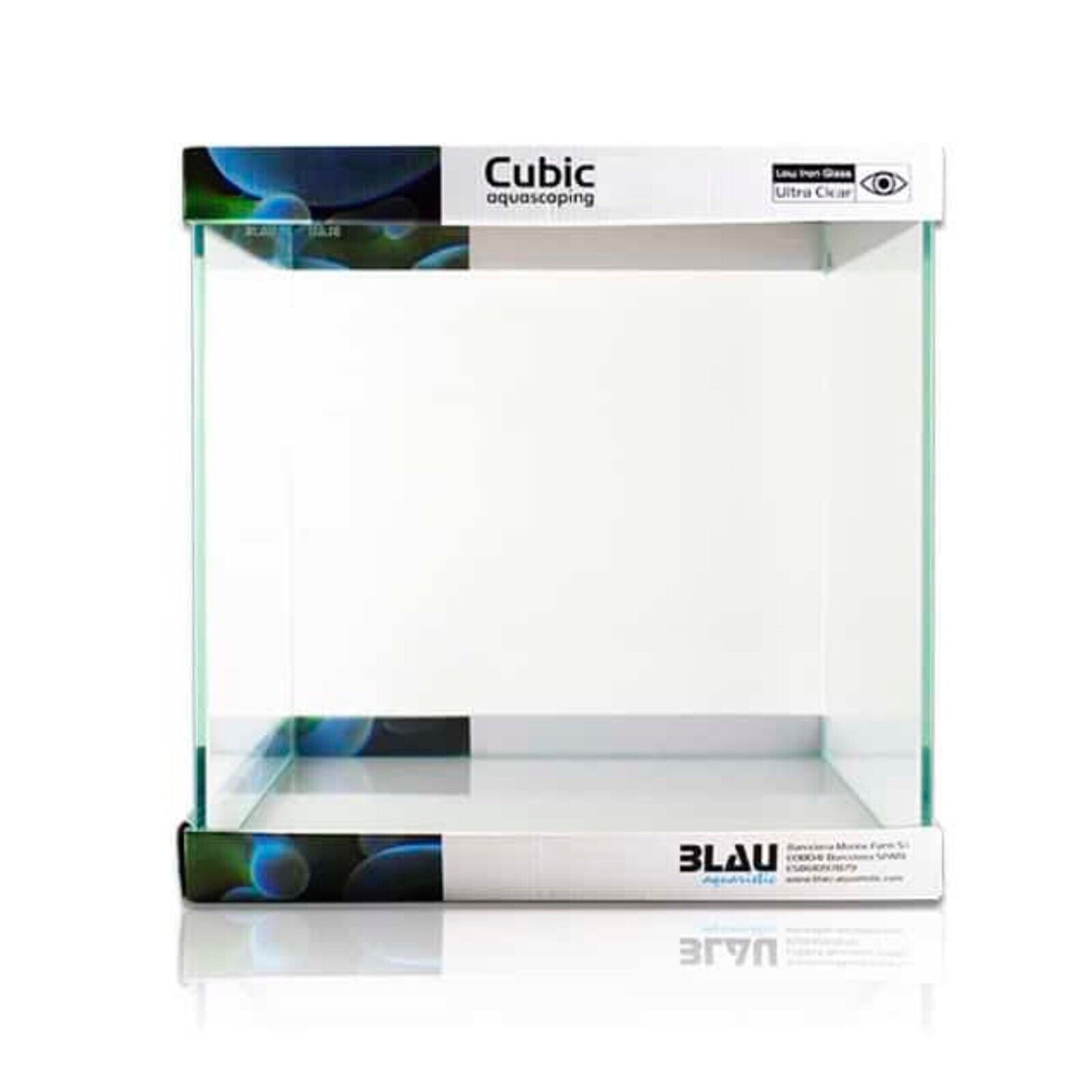 BLAU CUBIC AQUASCAPING 27 LITRI ACQUARIO IN VETRO EXTRACHIARO AQUASCAPING