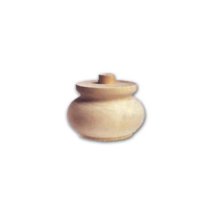Gamba per Mobili a Cipolla in Legno di Ontano 95x70 mm Art. 03.0017
