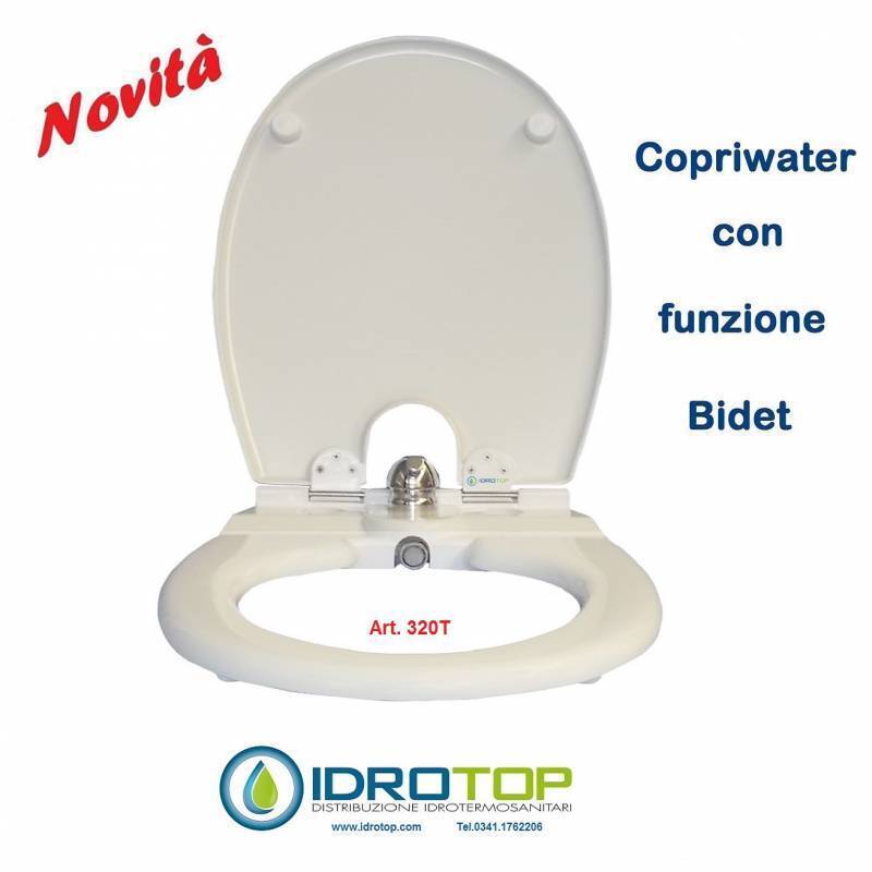 COPRIWATER con BIDET sedile con funzione BIDET INCORPORATO art.320TGRY
