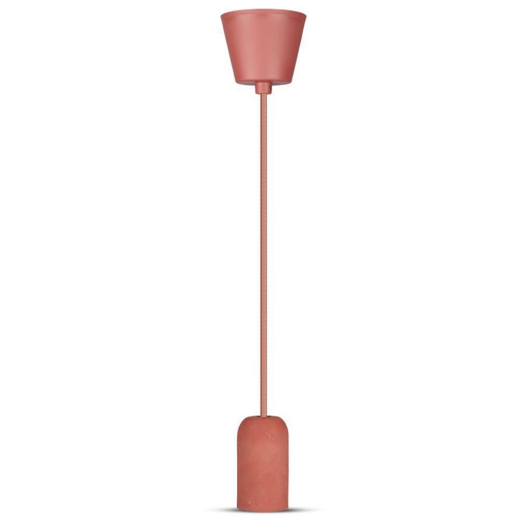 1 pz Cocrete Pendant Light Red