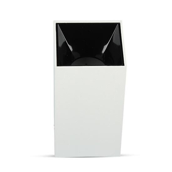 V-TAC VT-882 Portafaretto da soffitto quadrato bianco con riflettore interno ner
