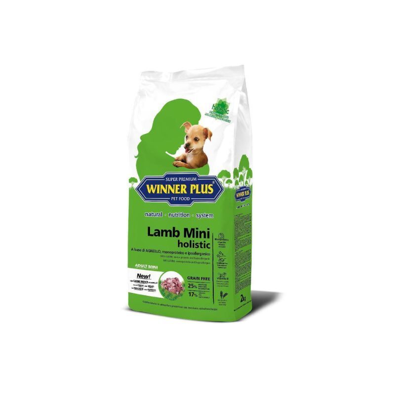 Winner plus adult mini agnello holistic 2kg