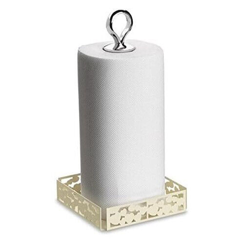 PORTAROTOLO IN ACCIAIO DA CUCINA PORTA SCOTTEX COLORE PANNA GIOCOCUORE MORINOX