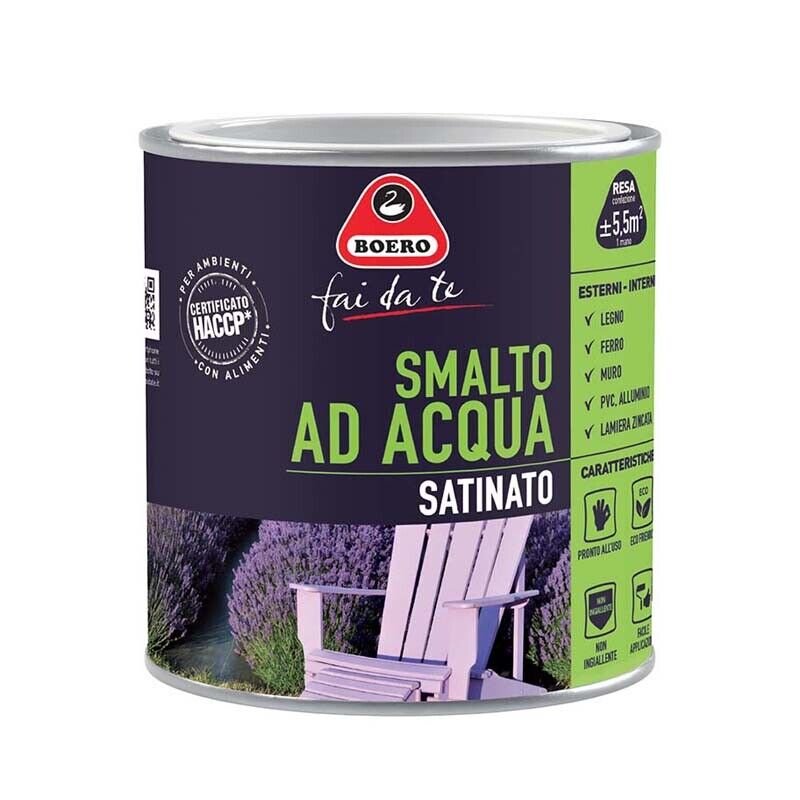 Smalto satinato acqua bianco ml500