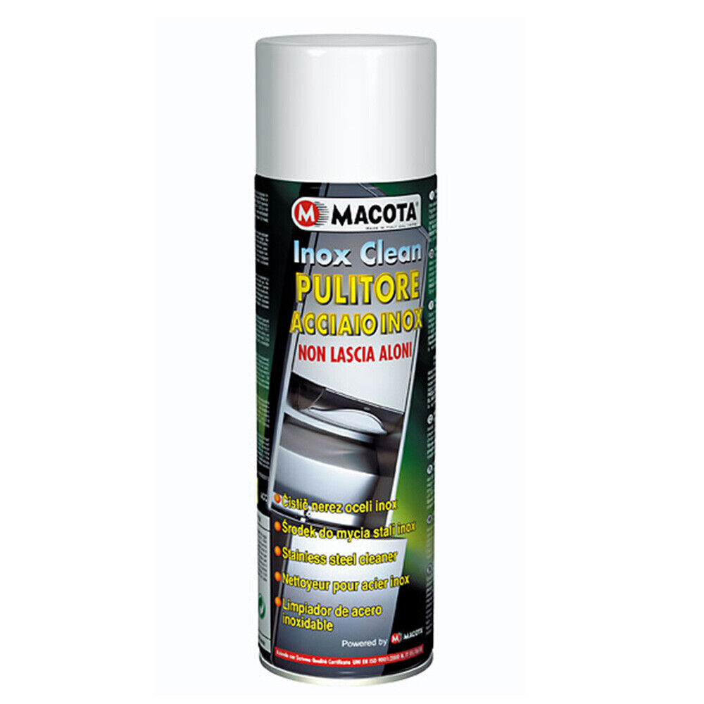MACOTA INOX CLEAN spray professionale pulitore acciaio inox NON LASCIA ALONI
