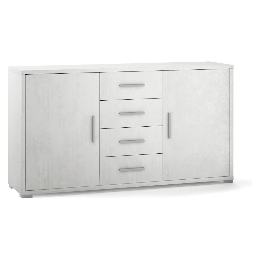 SARMOG Madia in Truciolato 2 Ante e 4 Cassetti 154x41x84h cm Double ADB879OSOS