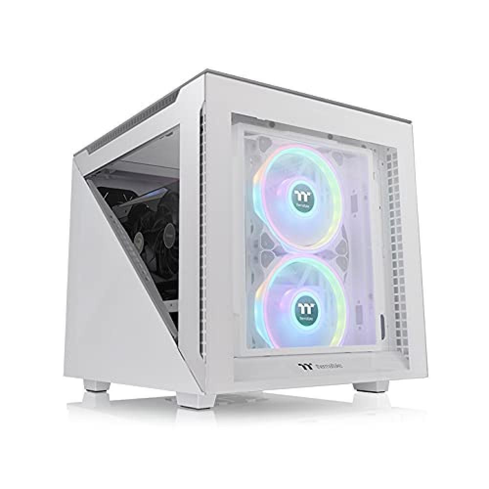 Thermaltake Divider 200 TG Snow/Micro ATX Case/PC-Case/Tempered Glass/White - NU