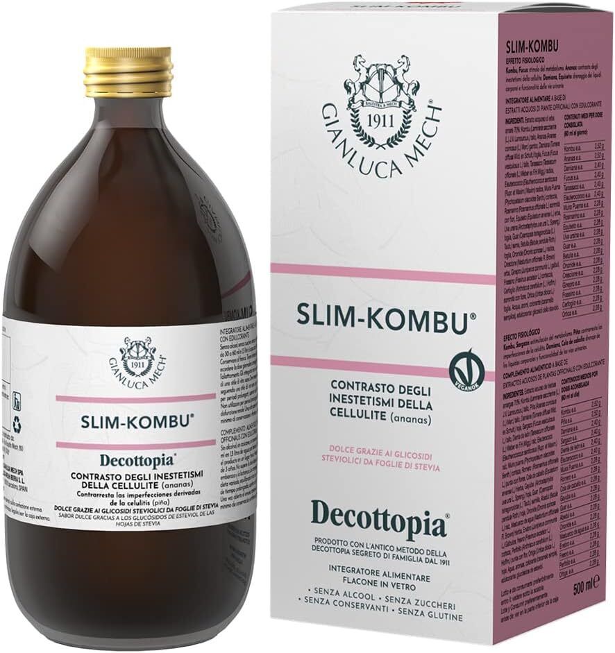 Gianluca Mech - Slim-Kombu, Integratore Ritenzione Idrica Keto da 500 ml