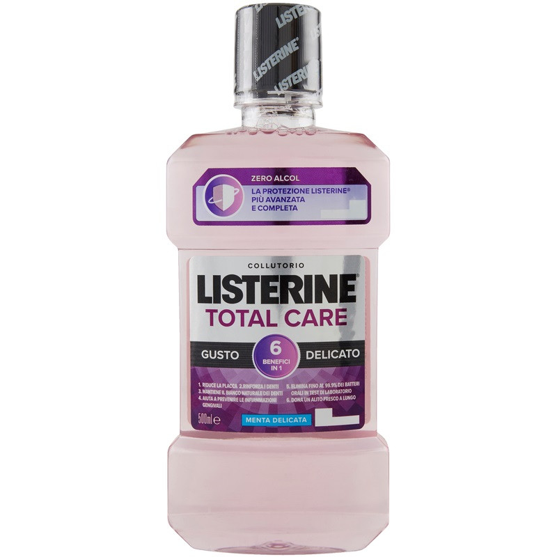 47748 LISTERINE COLLUTORIO TOTAL CARE GUSTO DELICATO 6IN1 MENTA DELICATA 500 ML