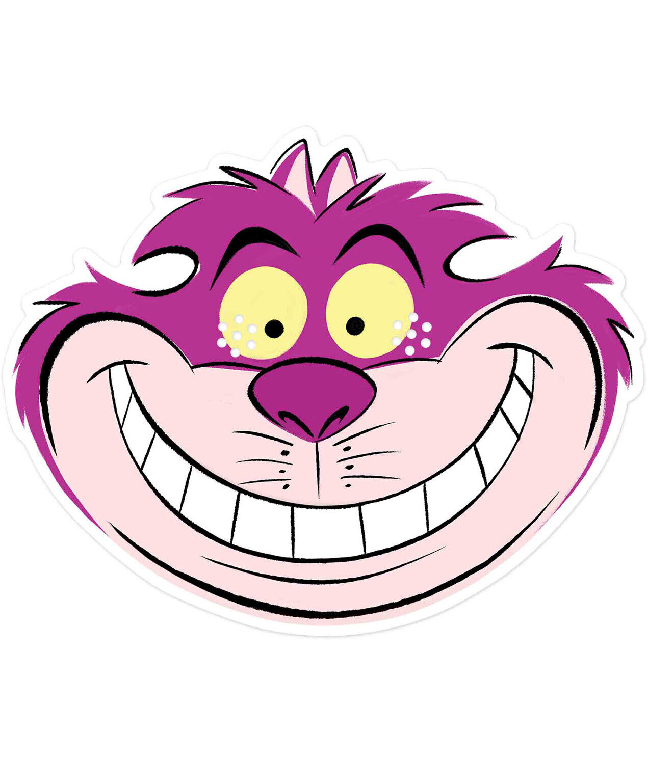 Cheshire Cat Maschera - Alice IN Meravigliosa Ufficiale Disney 2D Scheda Festa
