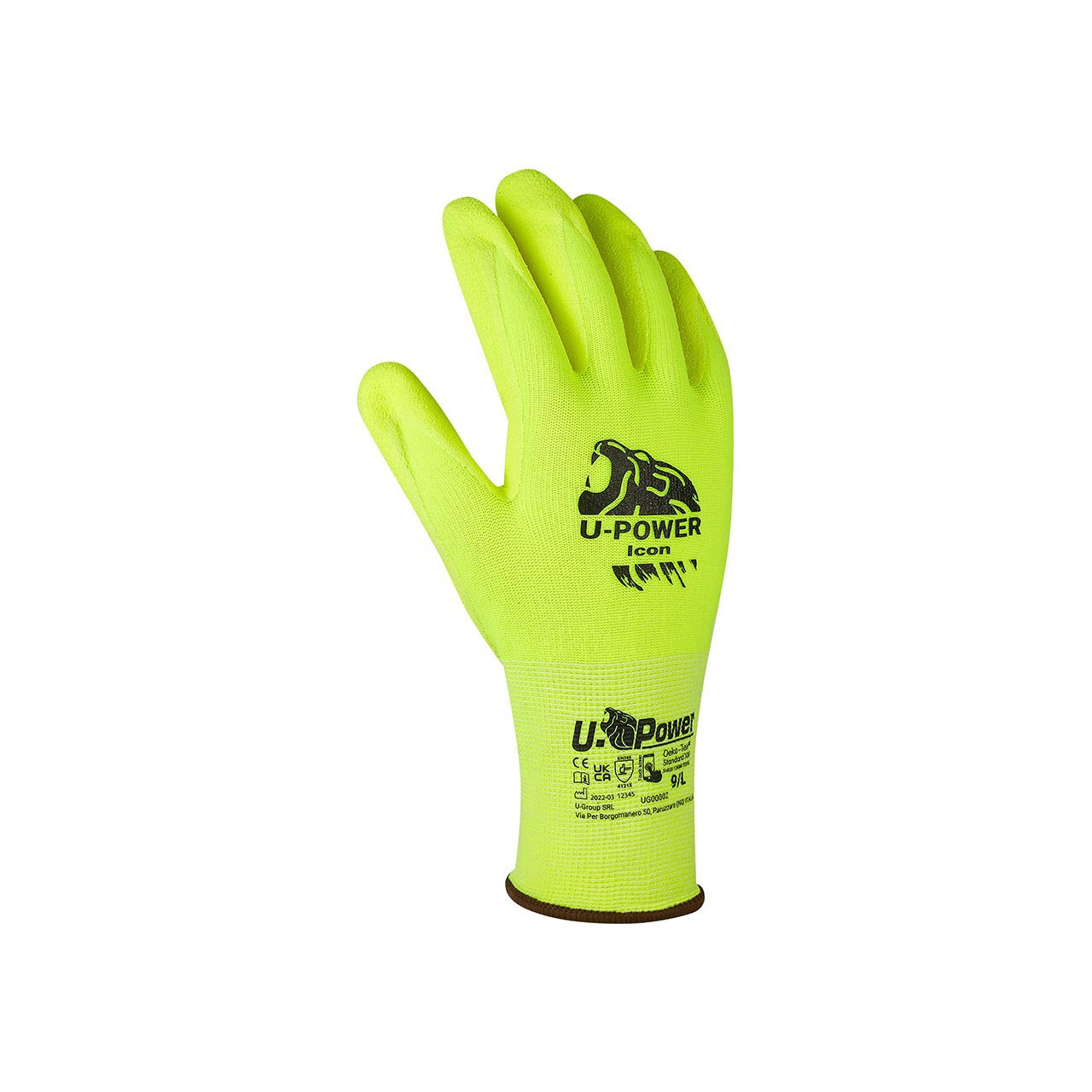 U-POWER GUANTI ICON GIALLO FLUO TAGLIA 8