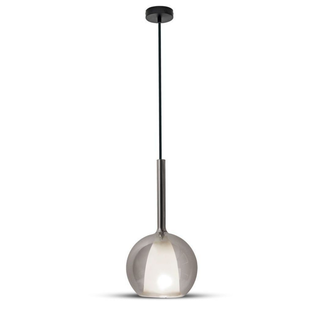 1 pz Double Glass Gungrey+White Pendant Light D:180mm