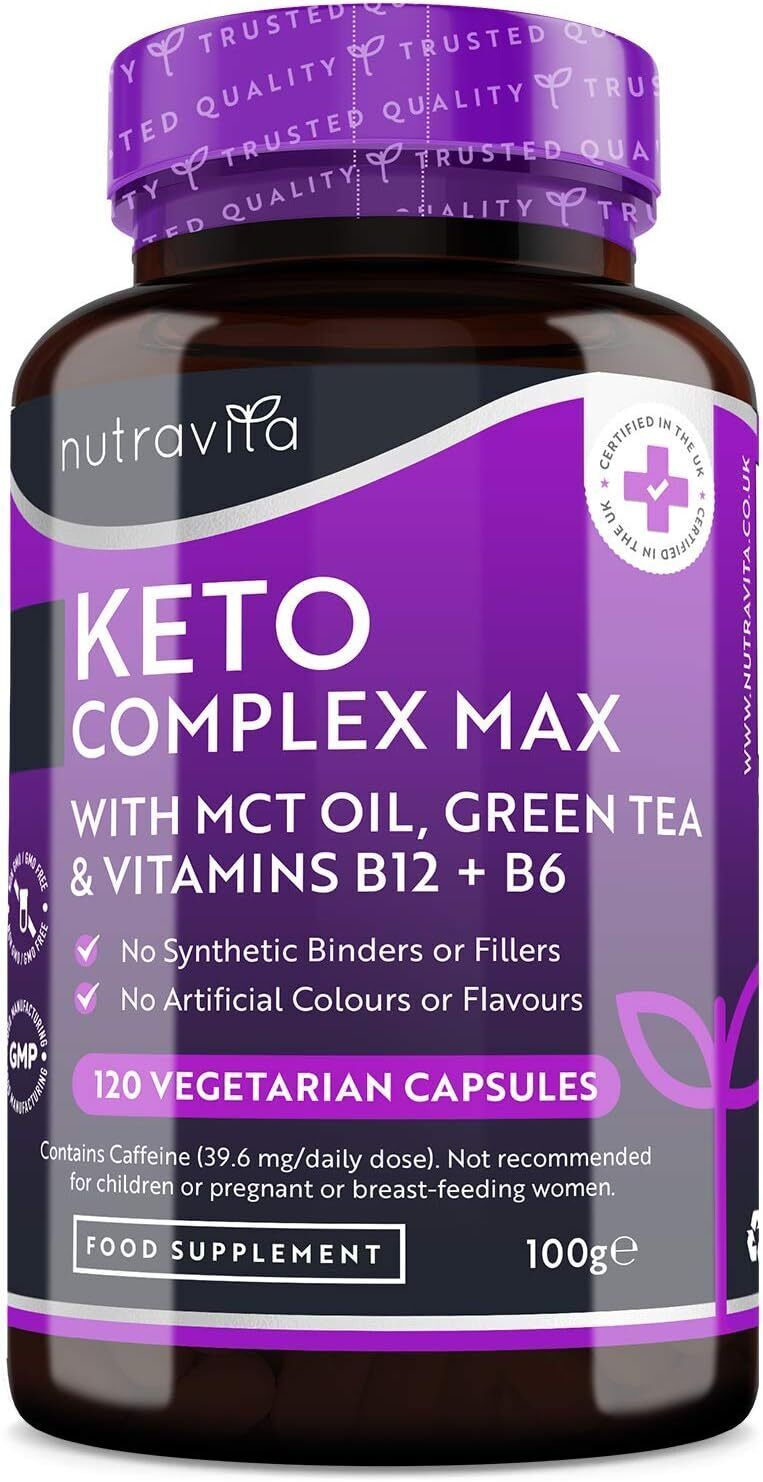 Nutravita Keto Complex Olio MCT Tè Verde Ideale Diete Metabolismo 120 Capsule