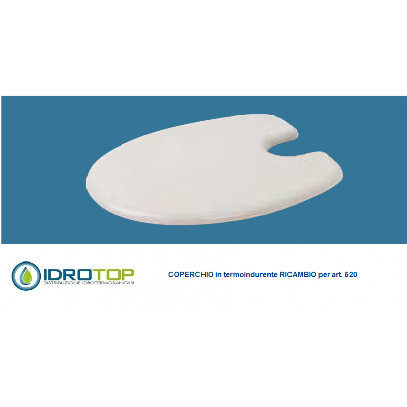 COPERCHIO DI RICAMBIO TERMOINDURENTE copriwater bidet x articolo 520 ORIGINALE