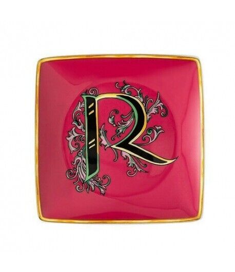 Coppetta quadra Holiday Alfabet R Versace Rosenthal 12 cm 11940 403698 15253