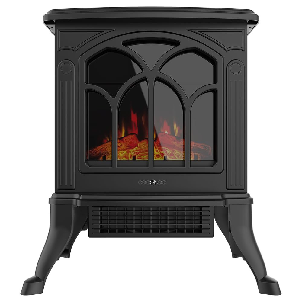 Cecotec Camino Elettrico da Terra ReadyWarm 1500 Flames. 1500 W, 2 (e0n)