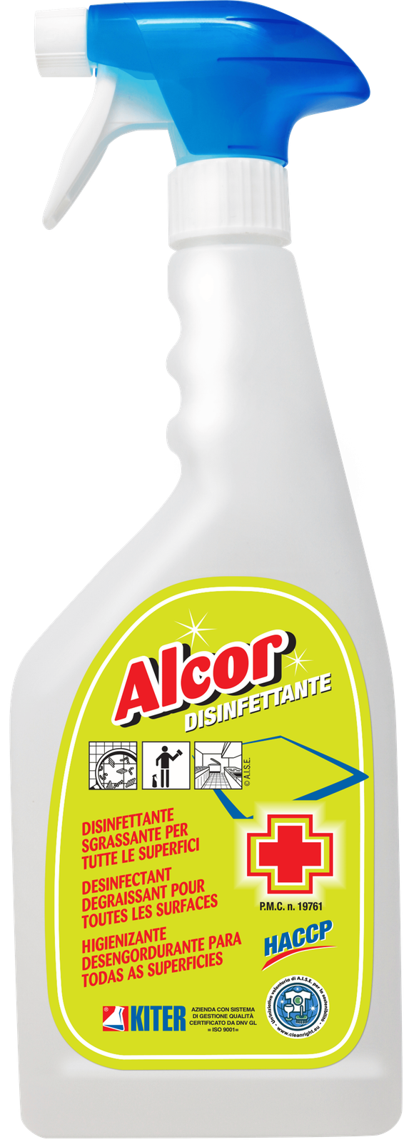 Sgrassatore Sanificante Alcor 750 ml Kiter | Fungicida Battericida