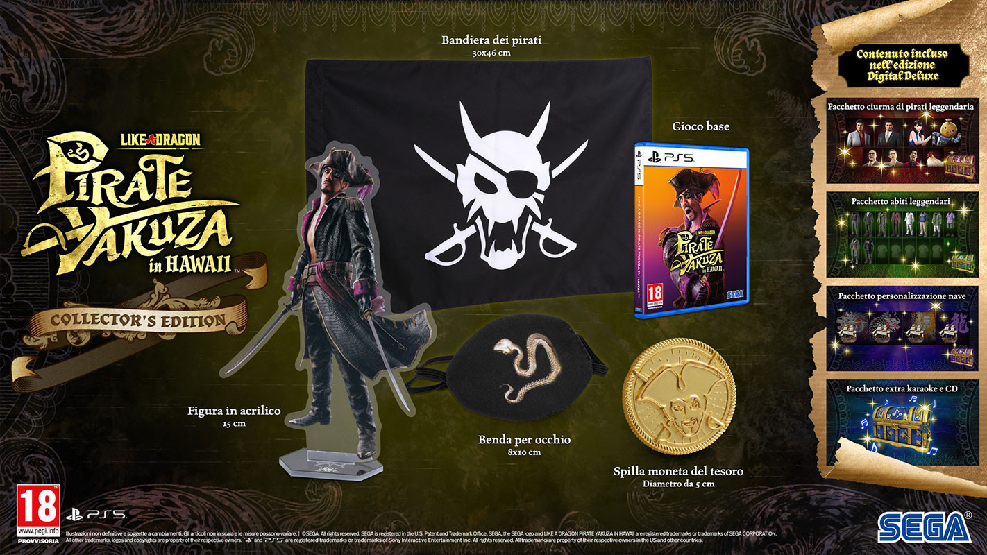 PS5 Like a Dragon: Pirate Yakuza in Hawaii Collector''s Edition UFFICIALE ITALIA