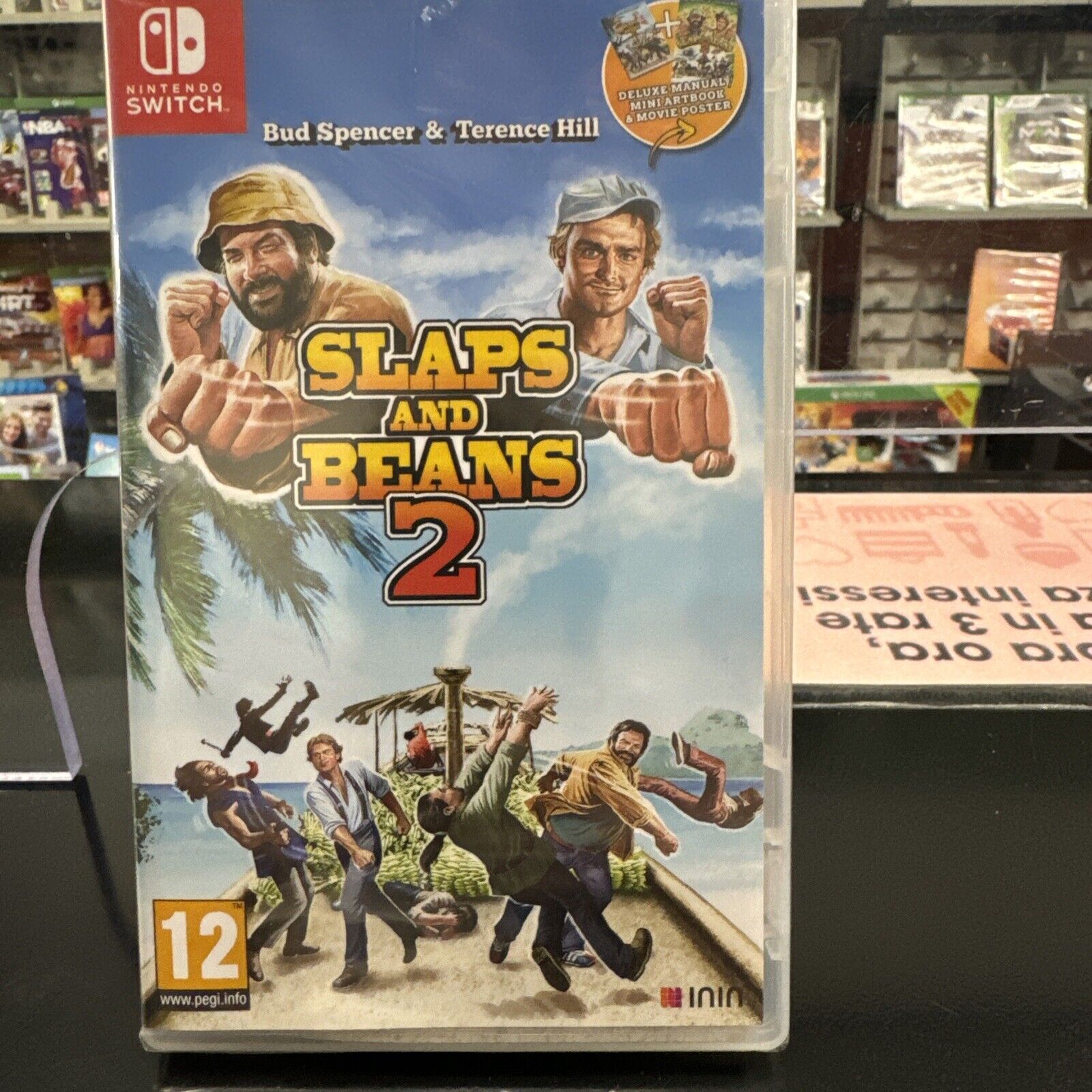 Slaps and Beans 2 Bus Spencer & Terence Hill Nintendo Switch Nuovo