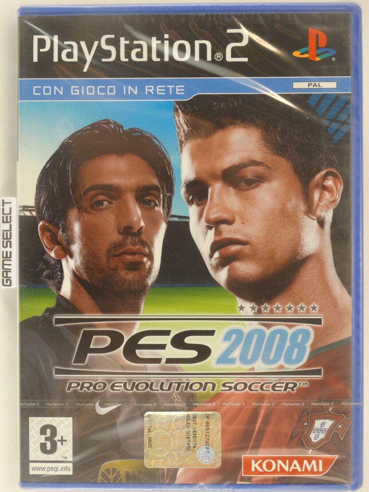 PRO EVOLUTION SOCCER 2008 PES 8 PS2 PLAYSTATION 2 PAL ITALIANO NUOVO SIGILLATO