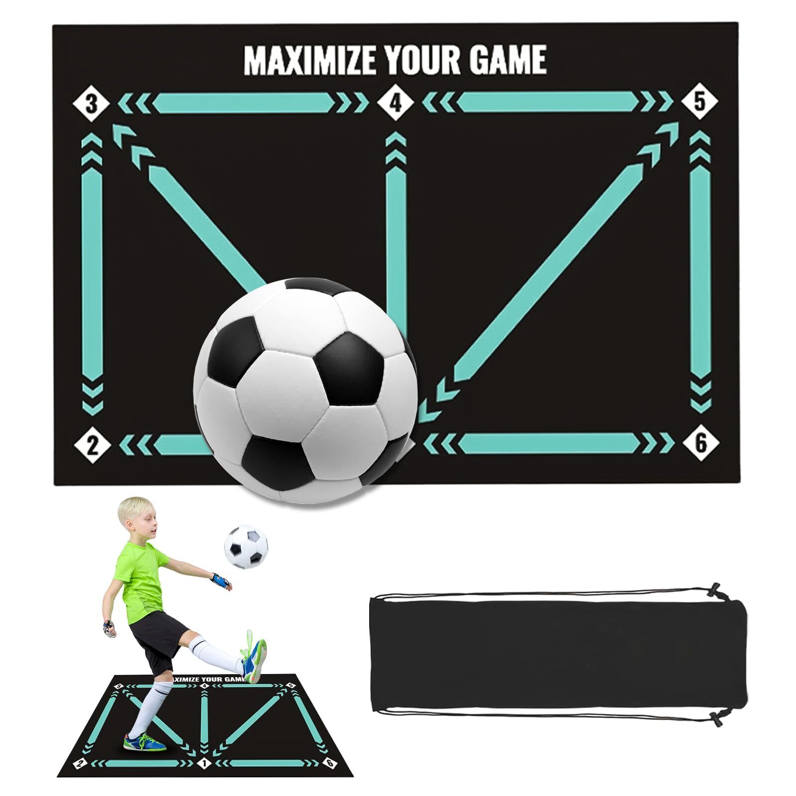 Tappetino da allenamento per calcio, calcio, calcio, calcio, calcio, per (N9k)